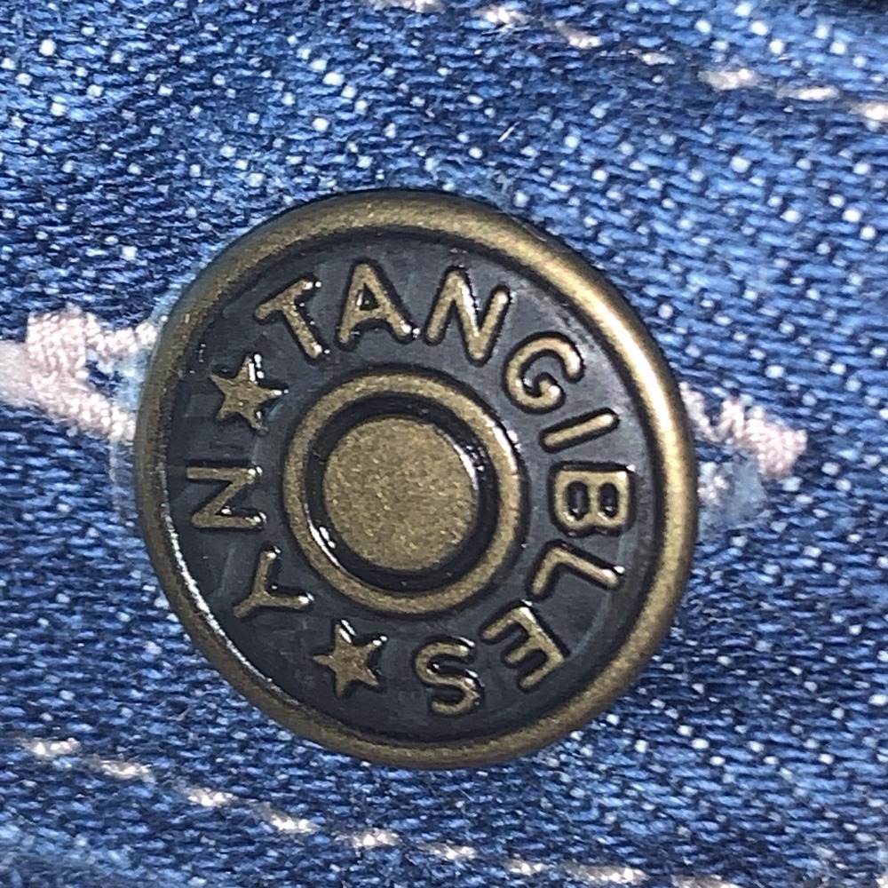 Taylor G‎ Dallas Women's Denim Vest Embroidered Ruffled Lace Buttons M-L See Pic - Picture 7 of 8